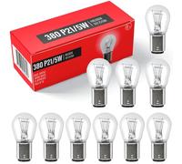 Xtremeauto X10 380 P21/5W Bulbs - Brake Light Bulbs, X10 12V Car Stop Rear Break Light Bulb, Car Lights Rear Tail Light 380 Bulb, 380 p21/5w Car Bulb, P21/5w Bulb Stop And Tail Light Bulbs