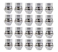 XtremeAuto Zinc Plated Alloy Wheel Nuts. M12 x 1.5, Taper Washer, 19mm Hex For Use With Ford Alloy Wheels (20)