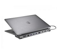 XtremeMac Multifunctional USB-C Hub Docking Station for MacBook Pro/Air - Fast Data Transfer, 11 Ports - HDMI 4k, USB-C, 4 x USB 3.0, Ethernet, Audio, VGA