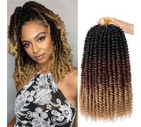 Xtrend 10 Inch 8Packs 12 Strands/Pack Short Pre-twisted Passion Twist Hair Pre looped Black Passion Twist Synthetic Braiding Hair Extensions for Black Women(1B3027#)…