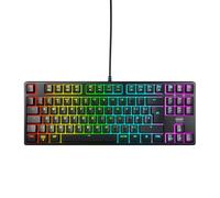 Xtrfy CHERRY K4V2 TKL, Wired Gaming Keyboard without Numpad, UK-Layout (QWERTY), Customisable RGB Lighting, Mechanical MX2A RED Switches, Black