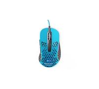 Xtrfy M4 RGB, Ultra-Light Wired Gaming Mouse, Ergonomic Design for Right-Handers, Cutting-Edge Pixart 3389 Sensor, Adjustable RGB Lighting, Miami Blue Edition