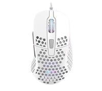 Xtrfy M4 RGB, Ultra-Light Wired Gaming Mouse, Ergonomic Design for Right-Handers, Cutting-Edge Pixart 3389 Sensor, Adjustable RGB Lighting, White Edition