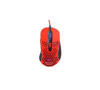 Xtrfy M4 RGB, Ultra-Light Wired Gaming Mouse, Ergonomic Design for Right-Handers, Cutting-Edge Pixart 3389 Sensor, Adjustable RGB Lighting, Kripparrian Red Edition