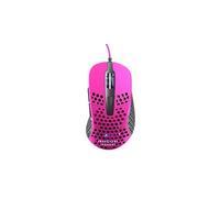 Xtrfy M4 RGB, Ultra-Light Wired Gaming Mouse, Ergonomic Design for Right-Handers, Pixart 3389 Sensor, Adjustable RGB Lighting, Pink Edition