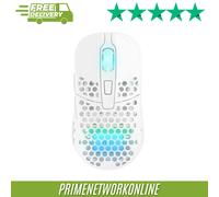 Xtrfy M42 Wireless, Ultra-Light Gaming Mouse, Optimised for esports, 2.4 GHz, RGB Lighting, Modular Casing (2 Sizes incl.) Rechargeable, White