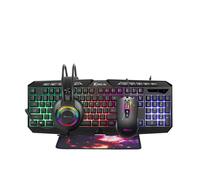 Xtrike Me Dream My Life CMX-410 Pack (Keyboard + Headset + Mouse + Mouse Pad) - Black Mouse Pad - Black