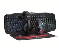 XTRIKE ME Keyboard Gaming Mouse Helmets Pad in Spanish Backlit Letter Ñ 4 in 1
