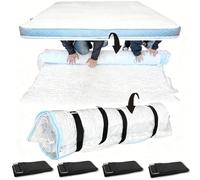 Xtrillogen Large Mattress Vacuum Bag for Moving,Mattress Seal Vacuum Storage Bags for Travel,Heavy Duty Suction Cover with Straps,for Latex,Hybrid,Foam and Clothing,Space Saver for Moving