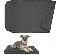 Xtrillogen Waterproof Dog Bed Cover,Machine-Washable Fluffy Replacement Dog Bed Covers Only,Pet Hair and Stain Resistant Blanket/Mattress Protector for Indoor and Outdoor Use(Black, XL)
