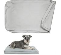Xtrillogen Waterproof Dog Bed Cover,Machine-Washable Fluffy Replacement Dog Bed Covers Only,Pet Hair and Stain Resistant Blanket/Mattress Protector for Indoor and Outdoor Use(Light gray, XL)