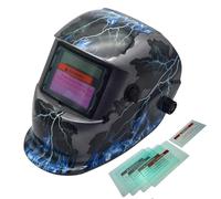 XTRM Auto Darkening Welding Helmet Hi-Tech Grinding CE Approved Solar Power Function Professional Protective Gear Welding Tig Mig Arc Welders Mask Helmet + 5 Lens