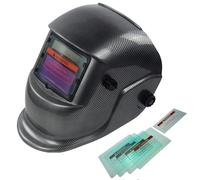 XTRM Auto Darkening Welding Helmet Hi-Tech Grinding CE Approved Solar Power Function Professional Protective Gear Welding Tig Mig Arc Welders Mask Helmet + 5 Lens