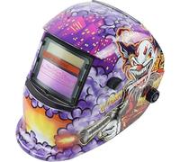 XTRM Auto Darkening Welding Helmet Hi-Tech Grinding CE Approved Solar Power Function Professional Protective Gear Welding Tig Mig Arc Welders Mask Helmet + 5 Lens (Ninja, One)