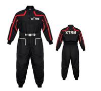 XTRM RACE JUNIOR KIDS KART SUIT New 2019 Motocross Quad MX Off Road Trials Go-Karting ATV MTB BMX Enduro Child Children Sports Racing Dirt Bike Overall Jump One Piece Suit (Red,LARGE - 6-7 YEARS)