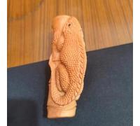 Xtroml Cicada Pendant Chinese Tea Pet Figurines Wealth Sculpture Home Protection Decor Chinese Hand Carved Netsuke,Wooden Hand Carved lizard,Decor Figurine Artwork Reptile Decoration,Lizard