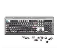 Xtroml PBT Pudding Keycaps Set 116 Keys, ASA Profile Mechanical Keyboard Keycaps with Side Glow Design, MX Compatible for 60% 65% 75% TKL Full Size RGB Keyboards (A, a)