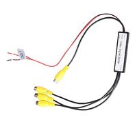 XTRONS 1 to 3 Channels Ways RCA Video Signal Amplifier Booster Splitter Cable Distribution without Any Signal/Quality Loss