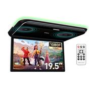 XTRONS 19.5-inch HD Digital TFT 16:9 Screen Car Overhead Video Ultra-Thin Car Roof Mounted Player 1080P with Built-in HDMI/AV/USB Speakers and Colourful Aura Light