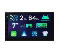 XTRONS 7" Android 2+64GB Universal Double Din Car Stereo w Cooling System | Apple Car Play & Wireless Android Auto IPS Screen EQ DSP GPS Navigation Bluetooth Dual Band WiFi Optional DAB+ XTRONS UI Mode