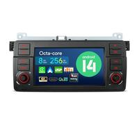 XTRONS 7" Car Stereo for BMW E46/E46 M3, Rover 75, MG ZT, Android 14 Qualcomm 665 Radio Player Auto GPS Navigation Octa Core 8+256GB DSP Wireless CarPlay 4G Support 4K Video AHD Camera DAB+