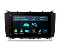 XTRONS 8 inch Android 13 Car Stereo Bluetooth, Octa Core 4GB+64GB Built-in 4G WIFI Wireless Car Play, Support DAB 1280x720 HD AHD Camera DVR for Mercedes Benz A209/C209