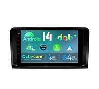 XTRONS 9" Android 14 DAB+ Car Stereo for Mercedes-Benz ML-Class W164/GL-Class X164, Octa Core 4+64GB Radio Player 4G AKM DSP 2K CarAutoPlay Auto GPS Navigation Bluetooth 5.0 New UI Cooling System