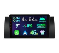 XTRONS 9" Android Car Stereo 4+64GB Radio Player for BMW X5 E53 (1999-2006), w IPS Screen DSP 4G Wireless CarAuto Play GPS Navigation Bluetooth WiFi, Support AHD Camera, Optional DAB+, Cooling System