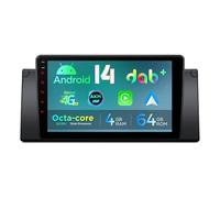 XTRONS 9 Inch Android 14 DAB+ Car Stereo for BMW E39 M5/7 Series E38, Octa Core 4+64GB Radio Player with 4G AKM DSP 2K CarAutoPlay Auto GPS Navigation Bluetooth 5.0 New UI Cooling System