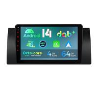 XTRONS 9 Inch Android 14 DAB+ Car Stereo for BMW X5 E53 (1999-2006), Octa Core 4+64GB Radio Player w 4G AKM DSP 2K CarAutoPlay Auto GPS Navigation Bluetooth 5.0 New UI Cooling System Gyroscope Sensors