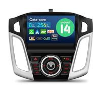 XTRONS Android 14 Qualcomm 665 QLED Radio Player for Ford Focus (2012-2017), 9 Inch Octa Core 8GB+256GB Car Stereo IPS Touched Screen DSP DTS 4G LTE GPS Bluetooth Support AHD Camera DAB+