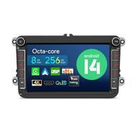 XTRONS Android 14 Qualcomm 665 QLED Radio Player for VW Volkswagen EOS Golf SKODA SEAT, 8 Inch Octa Core 8GB+256GB Car Stereo IPS Touched Screen DSP DTS 4G LTE GPS Bluetooth Support AHD Camera DAB+
