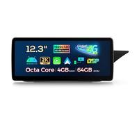 XTRONS Car Stereo Bluetooth Android 13 Octa Core, 12.3 inch Fully-laminated Screen Radio Player Built-in 4G DSP WiFi Car Play GPS Support DAB for Mercedes Benz E-Class W212/S212 NTG 5.0/5.1/5.2