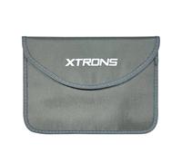 XTRONS Grey Large Faraday FOB Protection Pouches w Hook for Car Keys/Phones