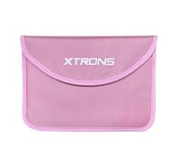XTRONS Pink Large Faraday FOB Protection Pouches w Hook for Car Keys/Phones