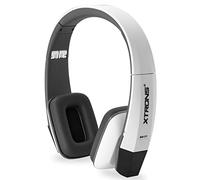 XTRONS White IR Wireless Headphones Dual Channel Stereo Infrared Headsets Cordless Two Channels with Built-in IR Transmitter