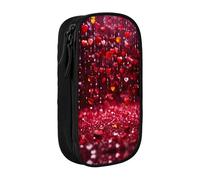 XTUAG Abstract Heart Large Capacity Double Layer Student Pen Caseback To School Supplies Forteen