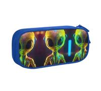 XTUAG Alien Planet Large Capacity Double Layer Student Pen Caseback To School Supplies Forteen