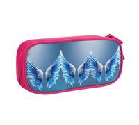 XTUAG Angel Wing Large Capacity Double Layer Student Pen Caseback To School Supplies Forteen