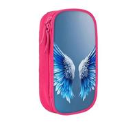 XTUAG Angel Wing Large Capacity Double Layer Student Pen Caseback To School Supplies Forteen