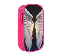 XTUAG Angel Wing Large Capacity Double Layer Student Pen Caseback To School Supplies Forteen