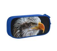 XTUAG Bald Eagle Large Capacity Double Layer Student Pen Caseback To School Supplies Forteen