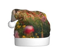 XTUAG Beautiful Eiffel Tower Paris Printing Christmas Hat Santa Hat With Xmas New Year Party Headwear