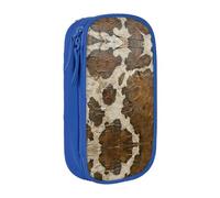 XTUAG Brown Cowhide Art Large Capacity Double Layer Student Pen Caseback To School Supplies Forteen