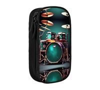 XTUAG Cool Drum Set Large Capacity Double Layer Student Pen Caseback To School Supplies Forteen