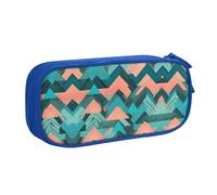 XTUAG Coral And Teal Arrows Large Capacity Double Layer Student Pen Caseback To School Supplies Forteen