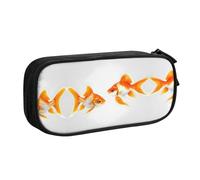 XTUAG Cute Fish Large Capacity Double Layer Student Pen Caseback To School Supplies Forteen