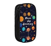 XTUAG Cute Planet Large Capacity Double Layer Student Pen Caseback To School Supplies Forteen