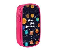 XTUAG Cute Planet Large Capacity Double Layer Student Pen Caseback To School Supplies Forteen