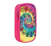 XTUAG Dancing Thanksgiving Bear Large Capacity Double Layer Student Pen Caseback To School Supplies Forteen